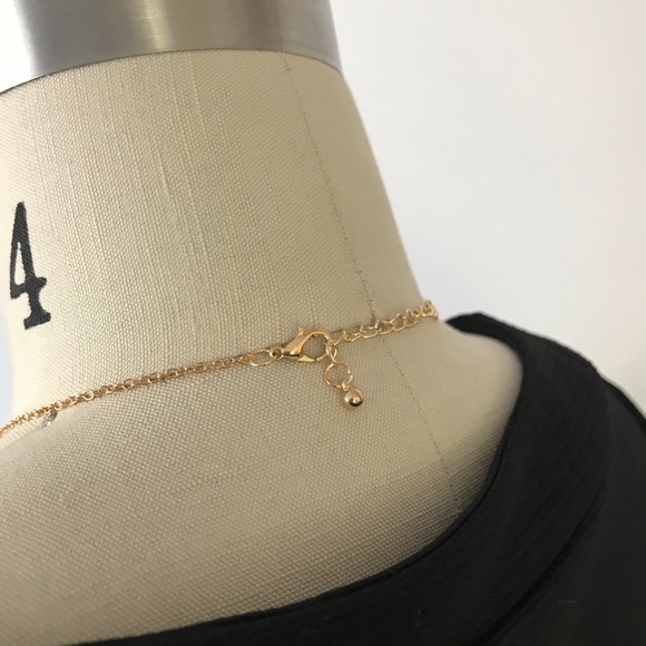 LAST ONE Mountain Range Gold Tone Necklace - Picture 5 of 6